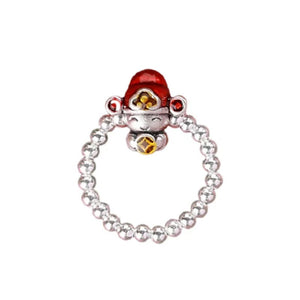 God of Wealth 999 Silver Ring-Attract Luck