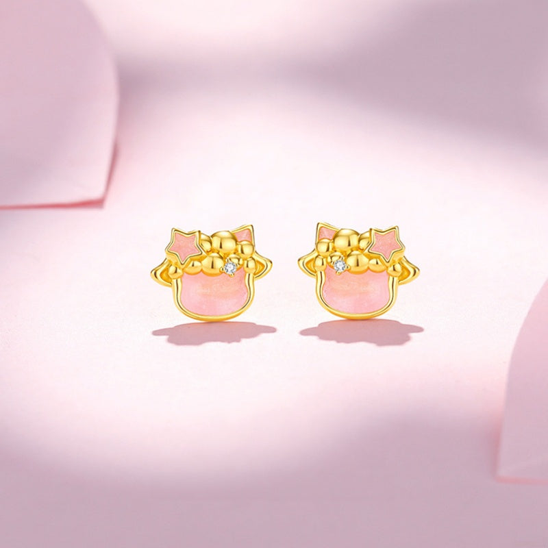 Lamb Luminous Stud Earrings-Gentle Wishes