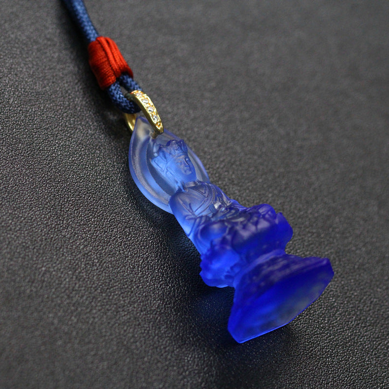 The Infinite Ground: Ksitigarbha Bodhisattva Glaze Pendant
