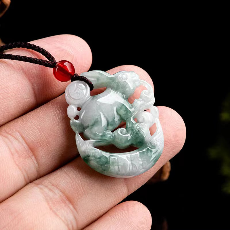 Rabbit Jade Pendant-Attract Luck