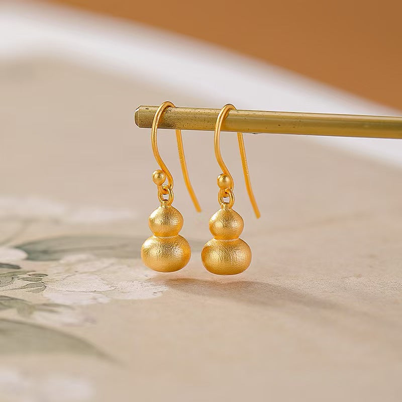 Lucky Calabash Earrings-Wealth and Prosperity