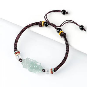 Lotus White Jade String Bracelet-Purity and Perfection