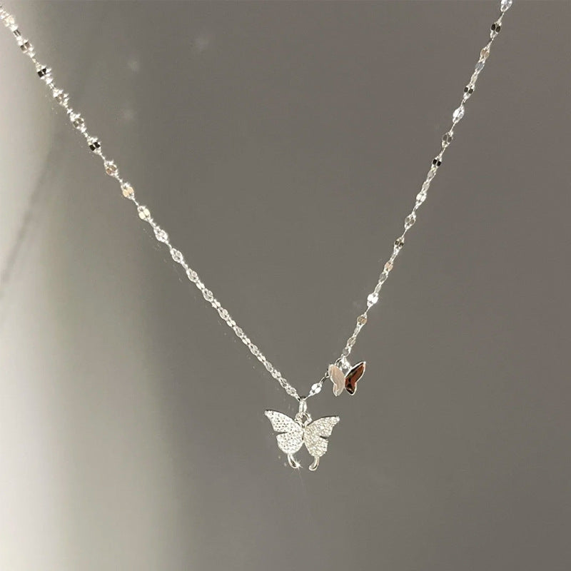 Butterfly Fine Silver Necklace-Love in Flight