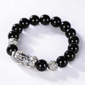 Pixiu Protection Bracelet-Black Obisidian Stone