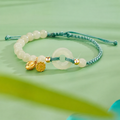 Lotusblume Friedensknoten Jade-Armband – Innerer Frieden