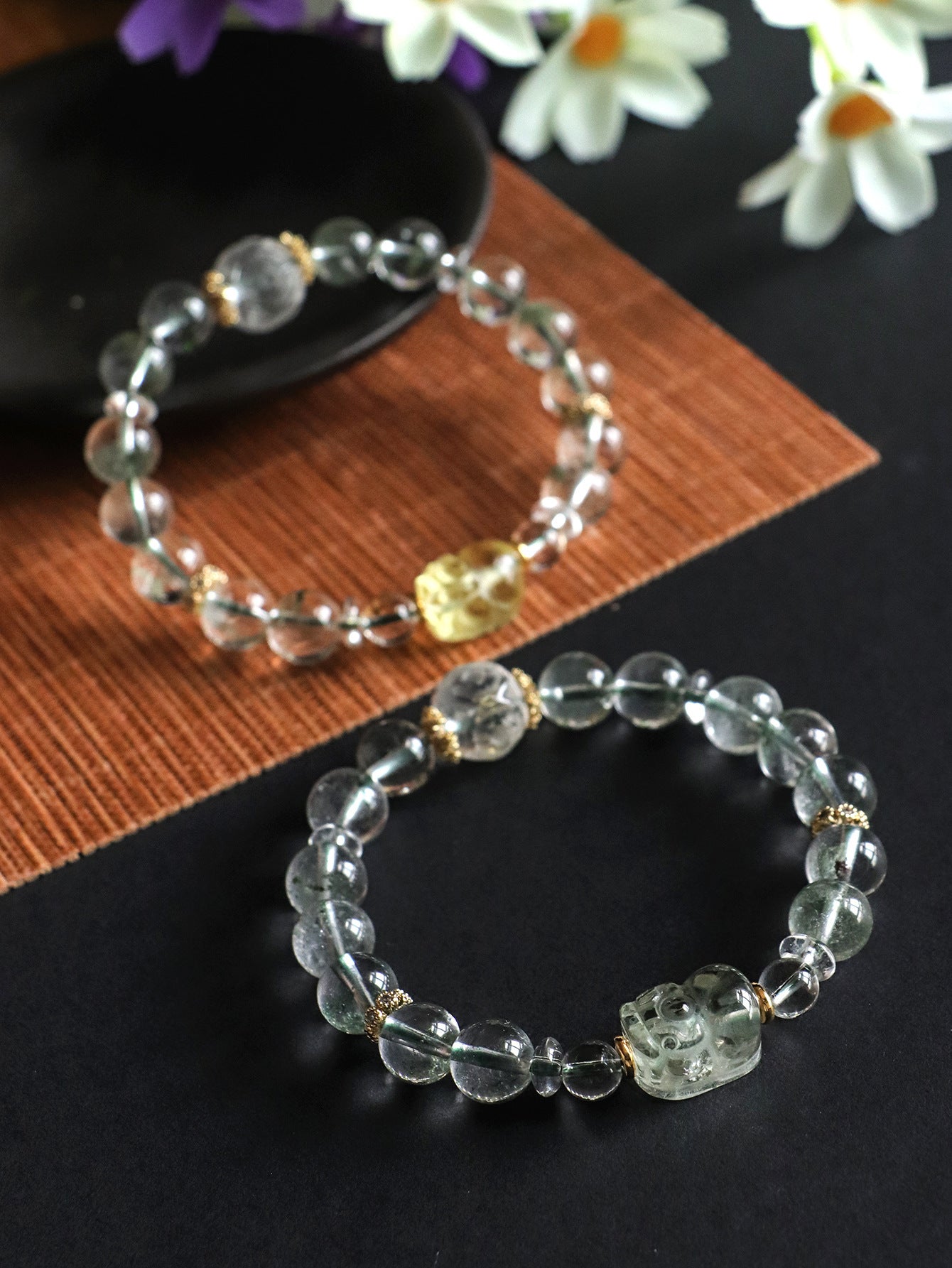 Green Phantom Quartz Pi Xiu Bracelet-Divine Protection