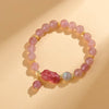 Radiant Affection Strawberry Quartz Pixiu Bracelet