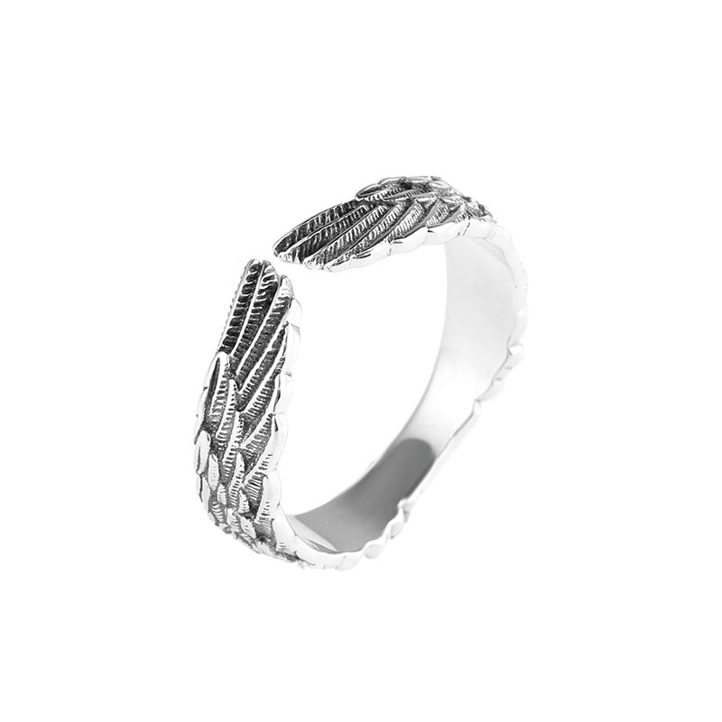 Brave Wing Vintage Silberring