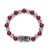 Cinnabar Bead Pixiu Bracelet–Wealth & Protection