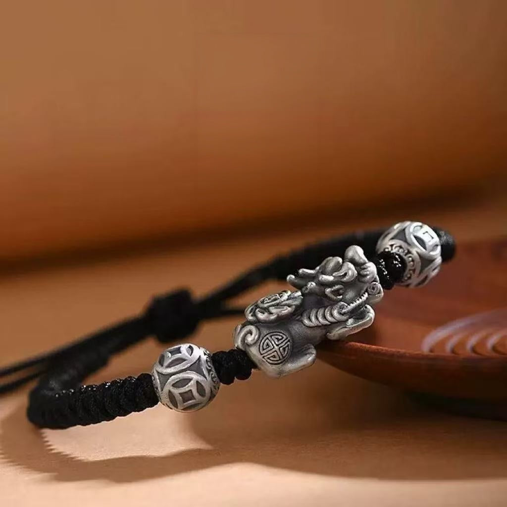 Pixiu Bracelet-925 Oxidized Sterling Silver