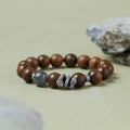 Coiled Snake Golden Sandalwood Cloud Crystal Bracelet-Auspicious Blessing