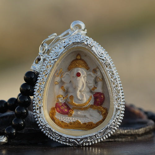 New Beginnings-Thai Elephant Deity Pendant Necklace