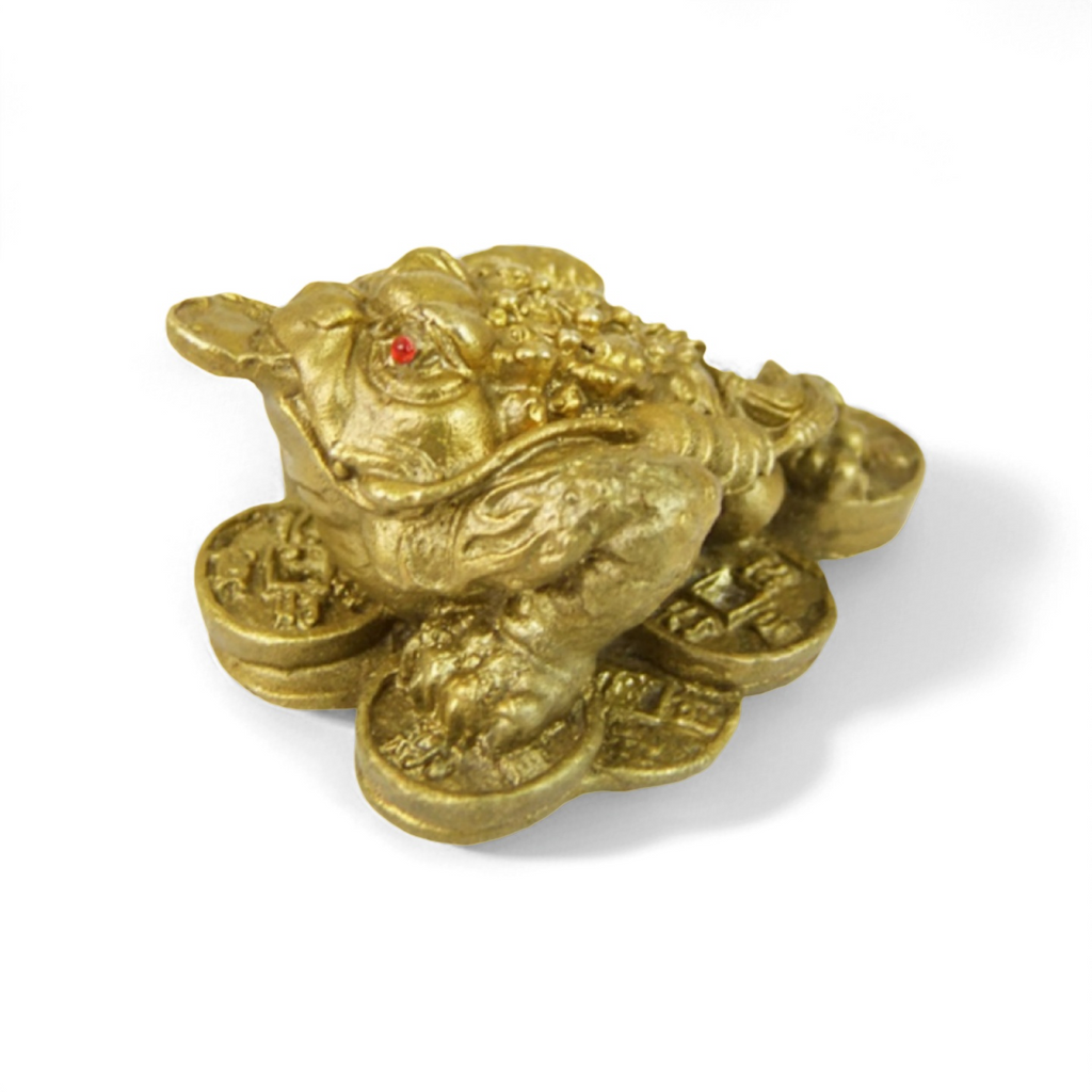 Seven-Star Money Toad – Solid Brass Fortune Figurine for Wealth & Prosperity