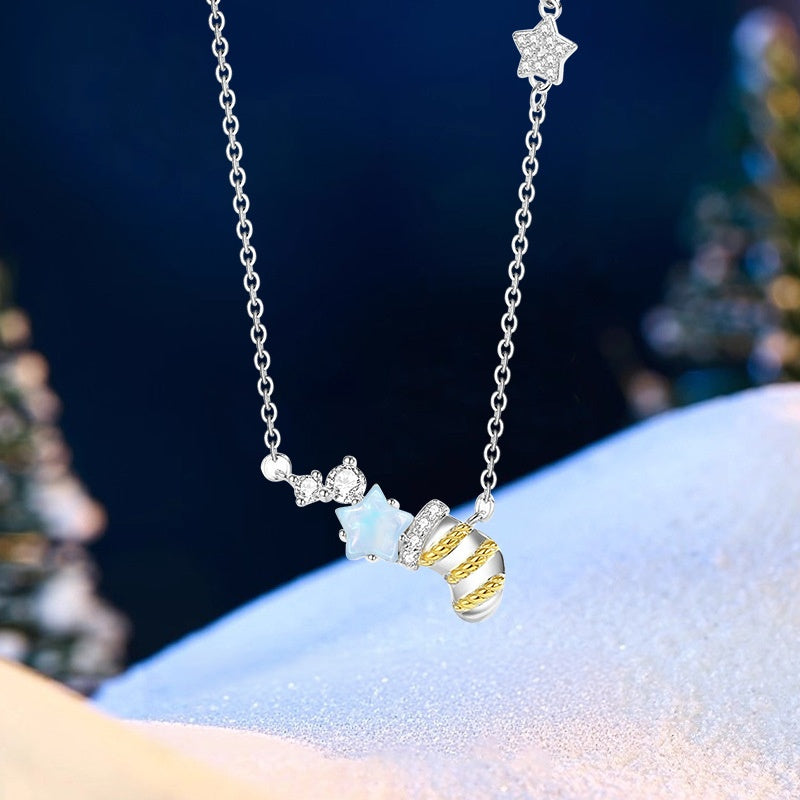 Christmas Stocking Sterling Silver Necklace-A Wish Together