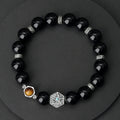 Eye of Providence Obsidian Tiger's Eye Bracelet-Modern Insight