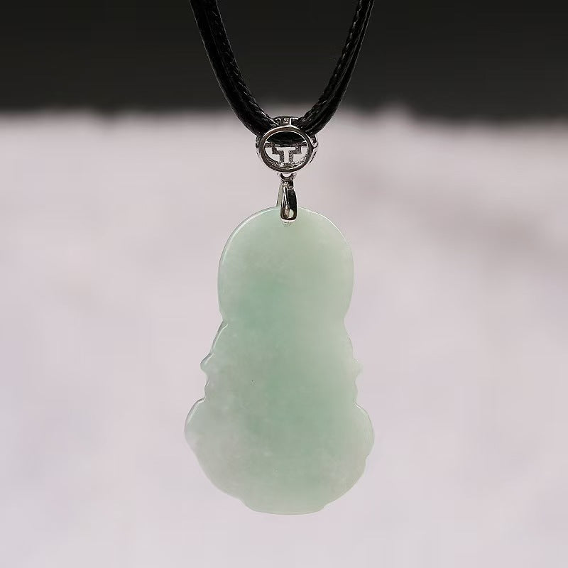 Guanshiyin Buddha White Jade Pendant-Protection&Healing