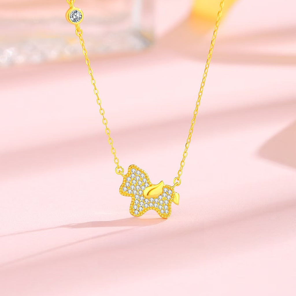 Sparkling Lucky Horse Necklace —Success Upon Arrival Year 2026