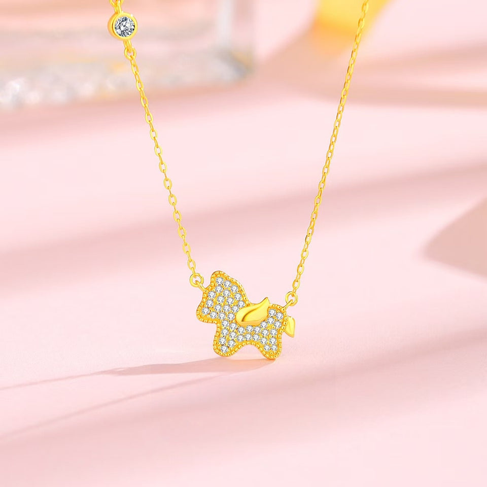 Sparkling Lucky Horse Necklace —Success Upon Arrival Year 2026