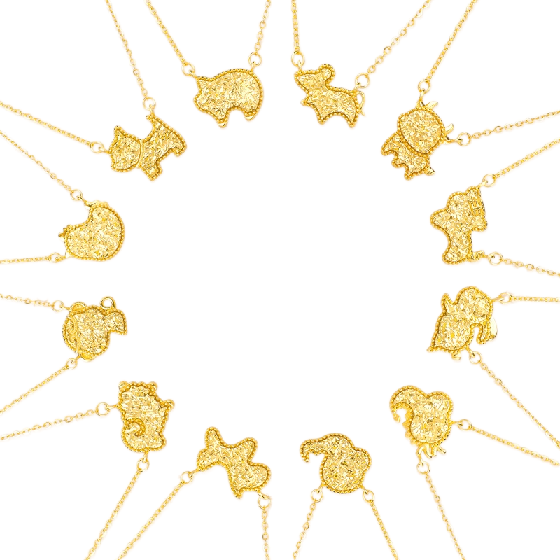 Guided by Your Sign-18K Gold Plated 925 Silver Zodiac Necklace