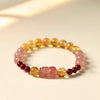 Gentle Attraction Strawberry Quartz Pixiu Bracelet