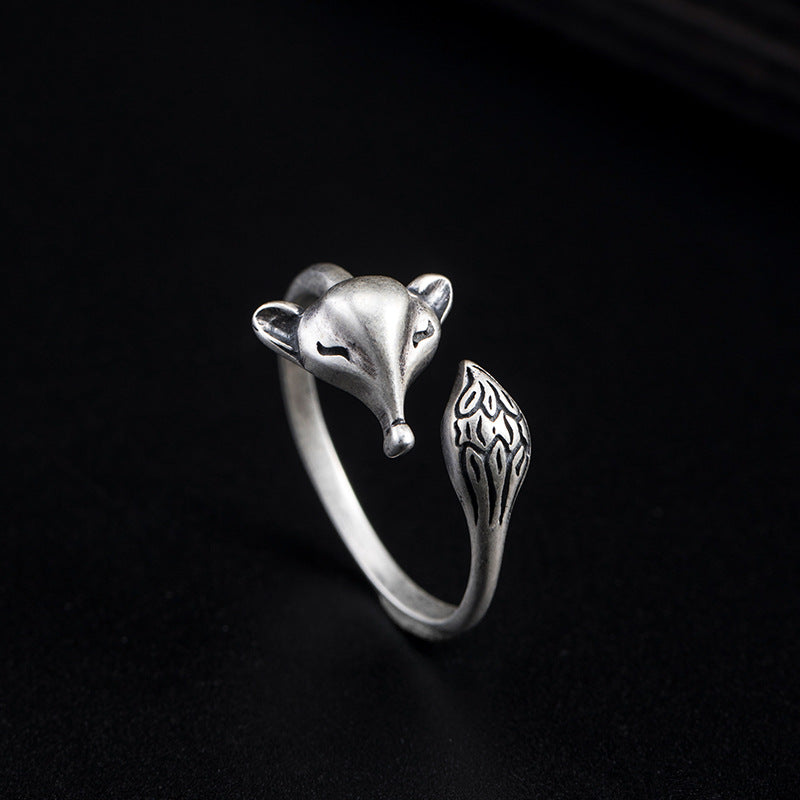 Playful Spirit-Fox 925 Sterling Silver Ring