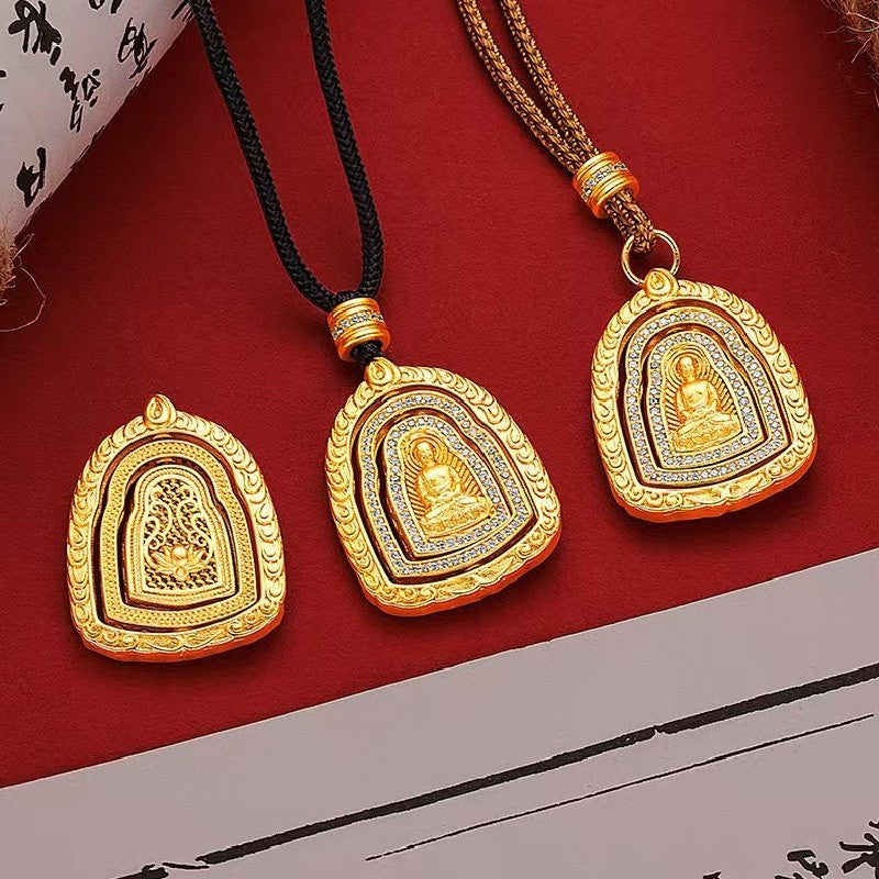 Gold Tathagata Buddha Pendant-Protection&Healing