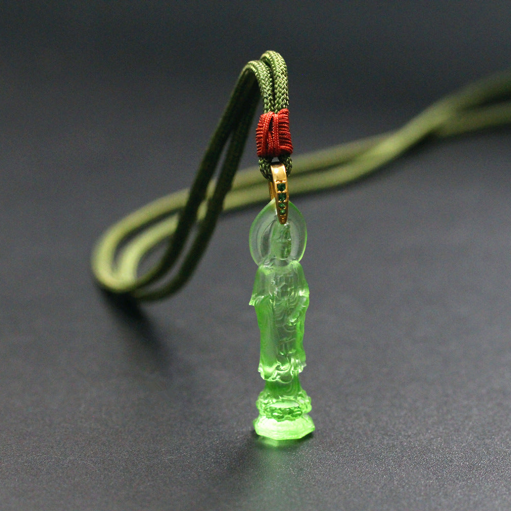 South Sea Guanyin Liuli Pendant – Peace, Guidance & Compassion