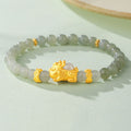 Abundance & Fortune-Pixiu Nephrite Jade Bracelet