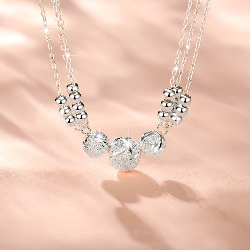 Triple Bell Fine Silver Necklace-Love Across Lifetimes