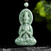 Guanyin Buddha Jade Pendant-Grade A Green Jade-Grade A Jade