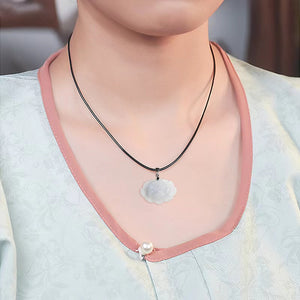 Lotus White Jade Necklace-Purity and Perfection