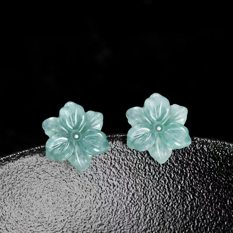 Orchid Jade Earrings-Spiritual Growth