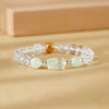 Lucky Jade Pixiu White Crystal Bracelet-Charm for Fortune & Prosperity