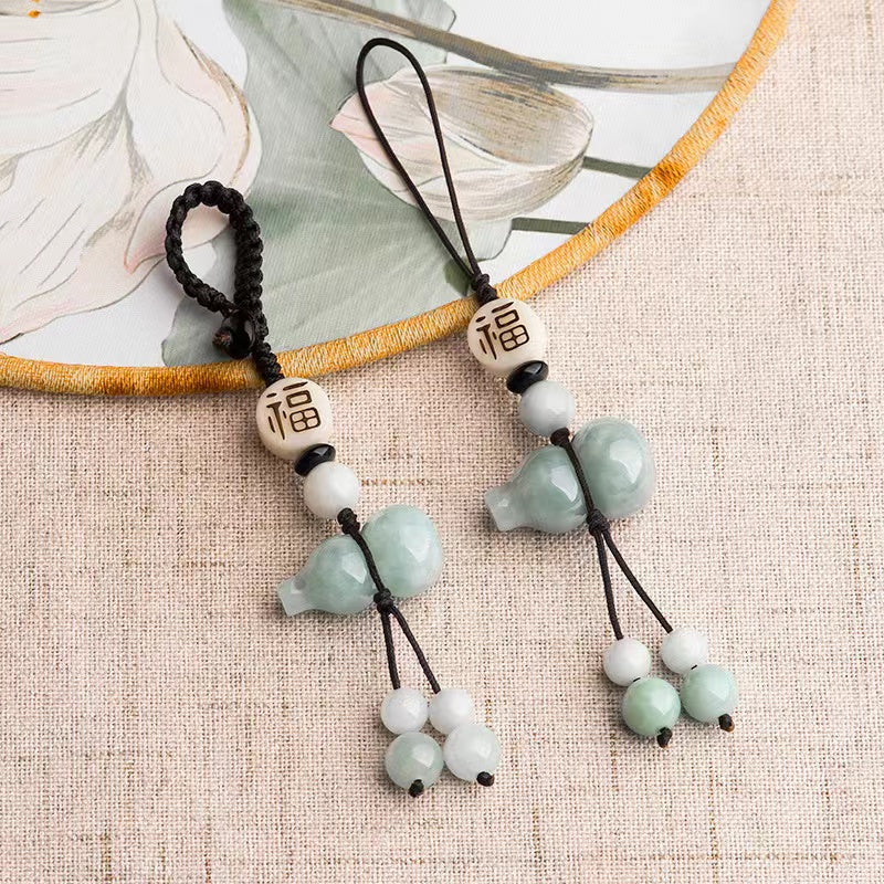 Jade Calabash Phone Chain-Fengshui Protecion