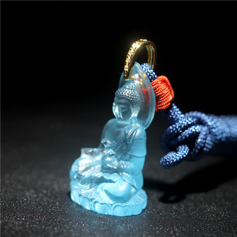 Radiant Liuli Shakyamuni Buddha Pendant – Peace, Blessings & Inner Illumination