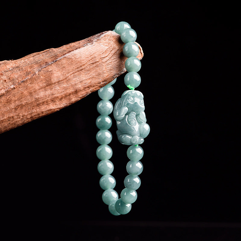 Jade Pixiu Wealth Flow Bracelet-The Guardian of Abundance