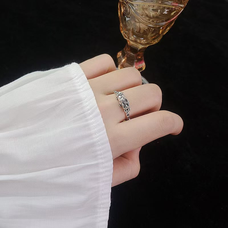Resolute Guardian Pixiu Sterling Silver Ring