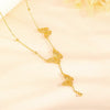 Gold Butterfly Cascade Necklace — Transformation · Lightness · New Beginnings