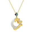 Dragon White Jade Necklace-Fortune Prosperity