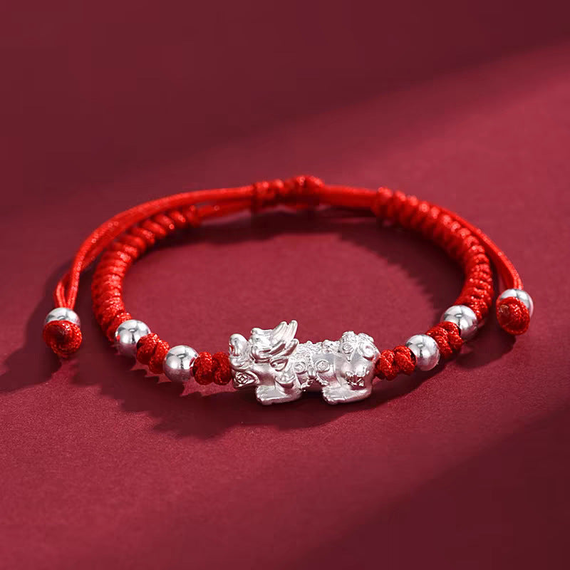 Pixiu Adjustable Cord Bracelet-Steady Abundance