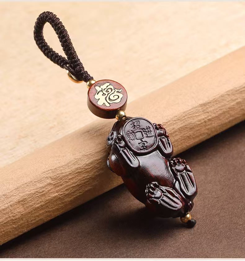 Sandalwood Pixiu Auto Keychain-Protection&Wealth