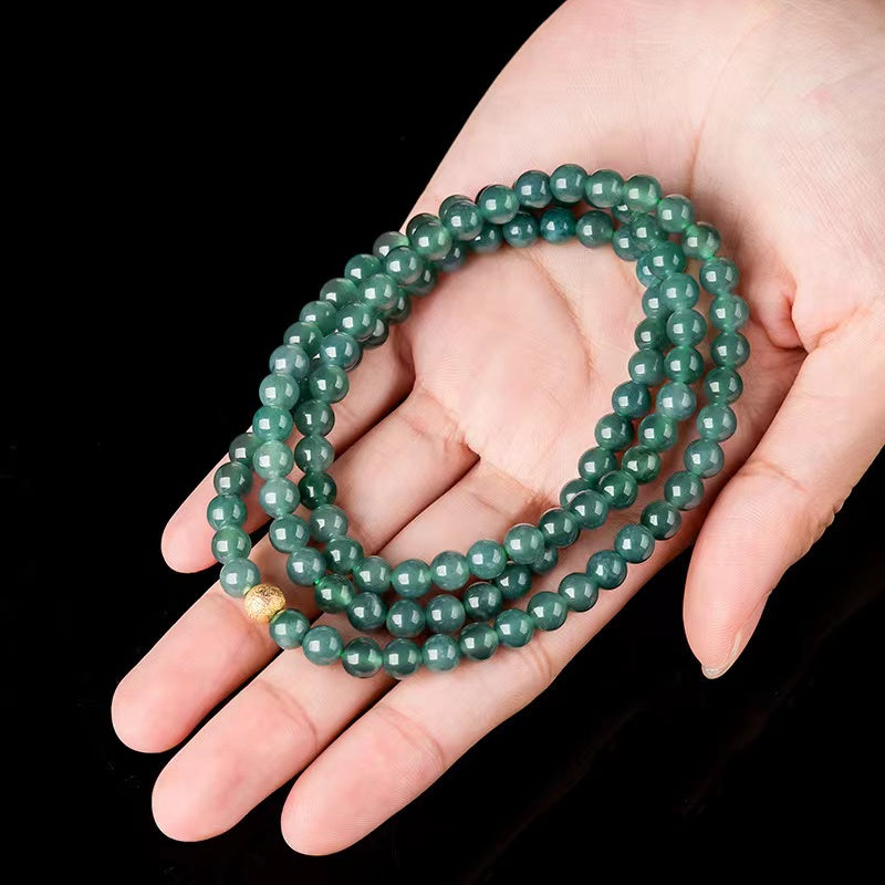 Mala Prayer 108 Beads Jade Bracelet-Protective Healing