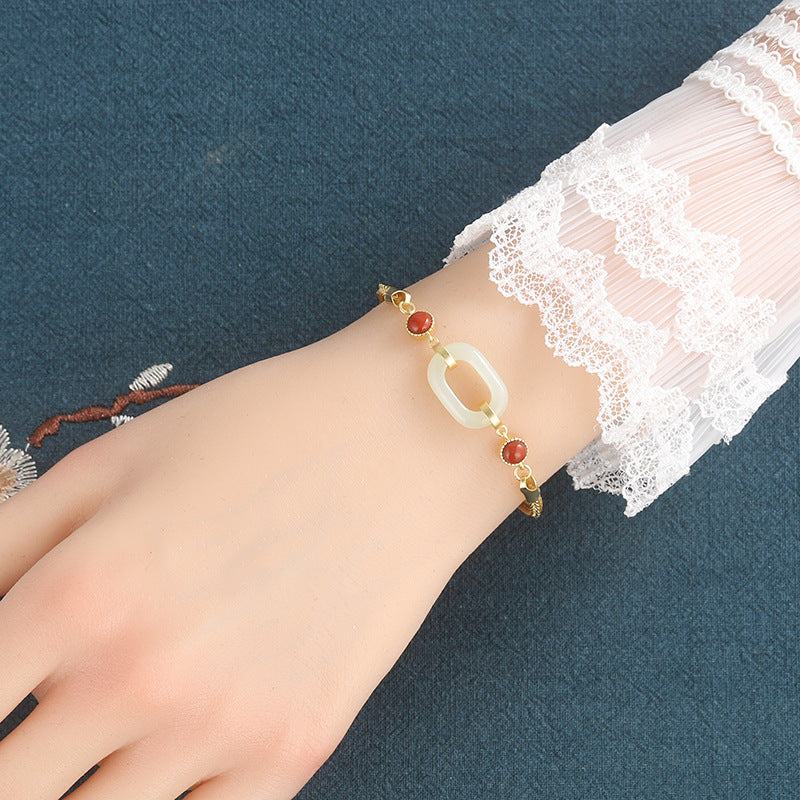 Hetian Jade Pinan Bracelet-Good Fortune and Prosperity