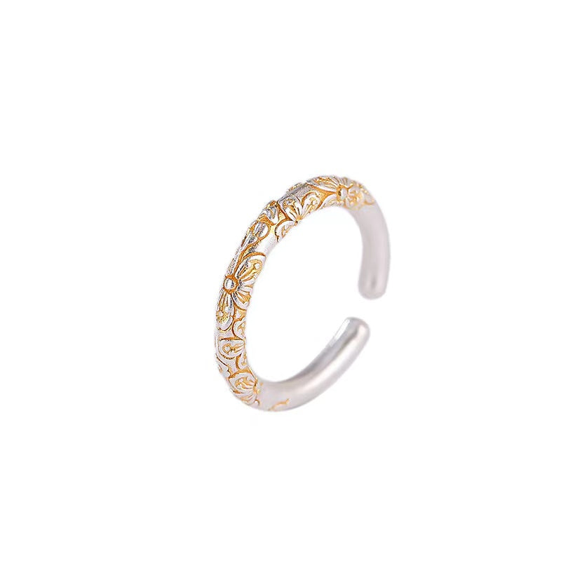 Silver Sakura Ring-Stress Relief