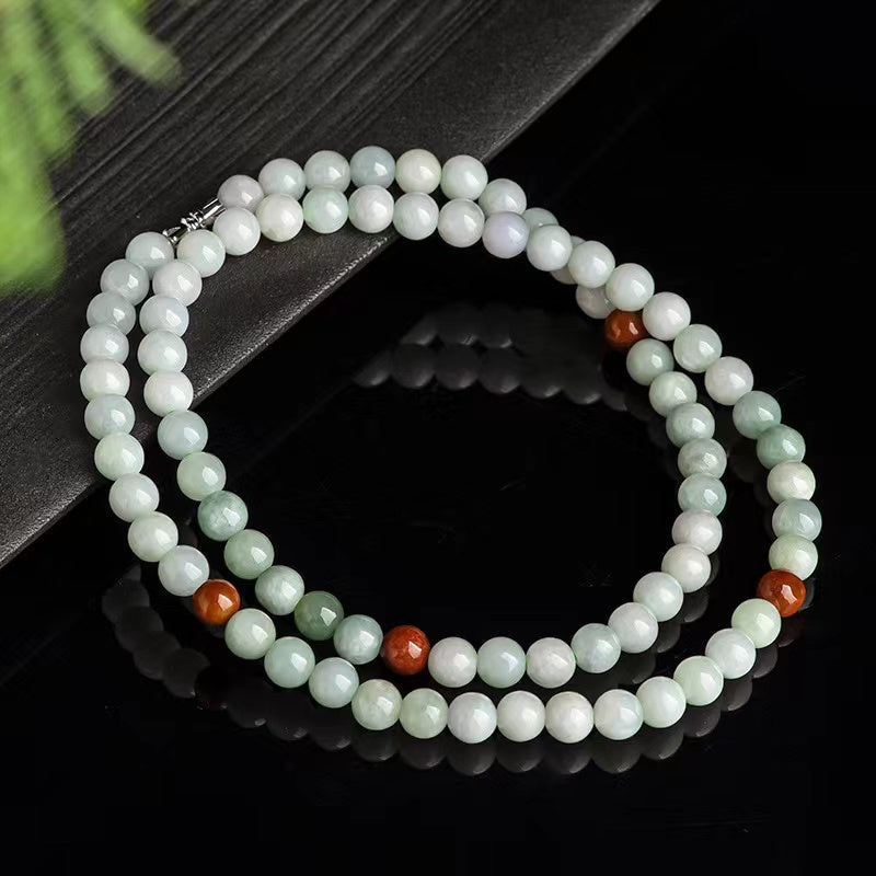 Mala Prayer Jade Beads Bracelet- Stress Relief