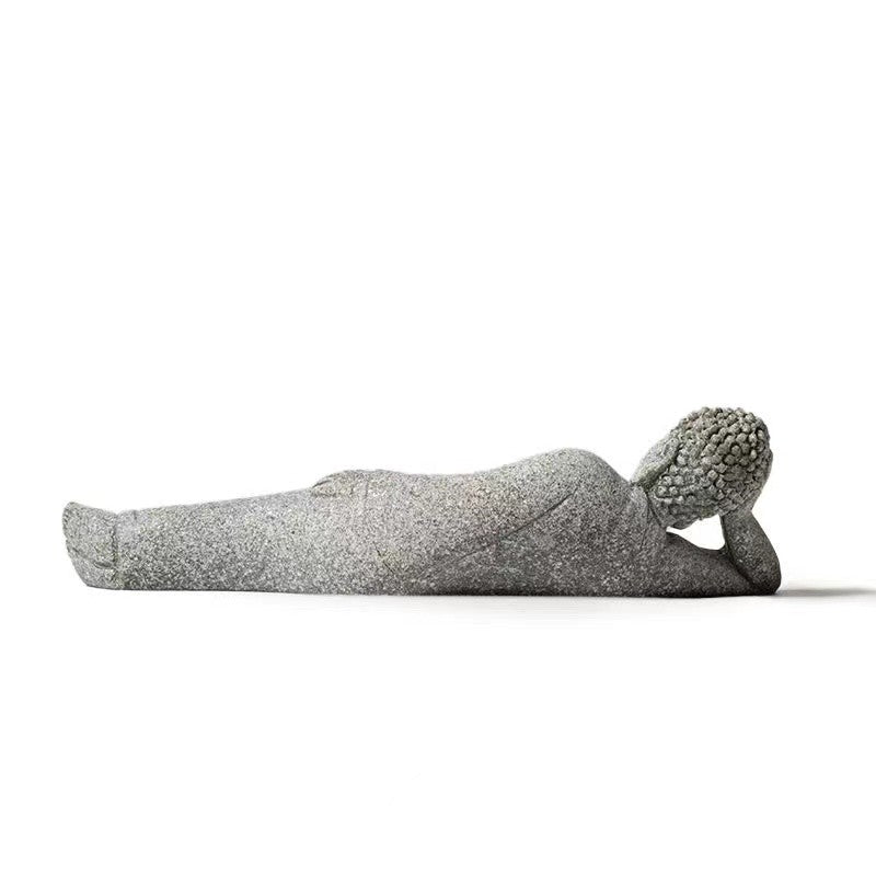 Buddha Stone Statue-Handmade Home Meditation Decor