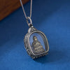 Silver Thai Buddha Amulet Phra khruang Necklace-Protection and Prosperity