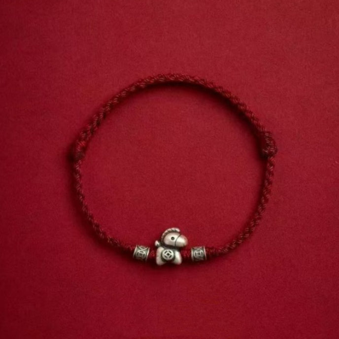 2026 Zodiac Horse Bracelet–Red String “Wealth Arrives Swiftly”