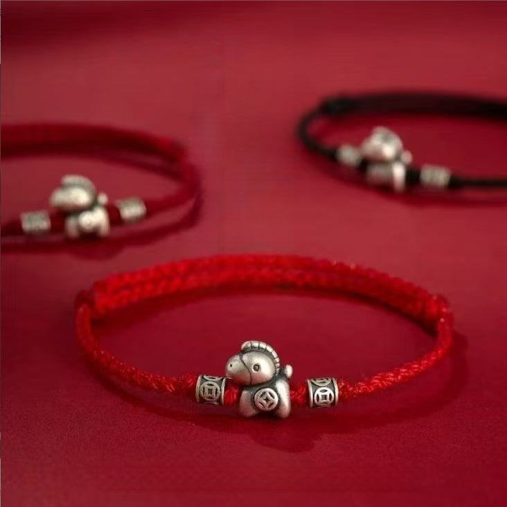 2026 Zodiac Horse Bracelet–Red String “Wealth Arrives Swiftly”