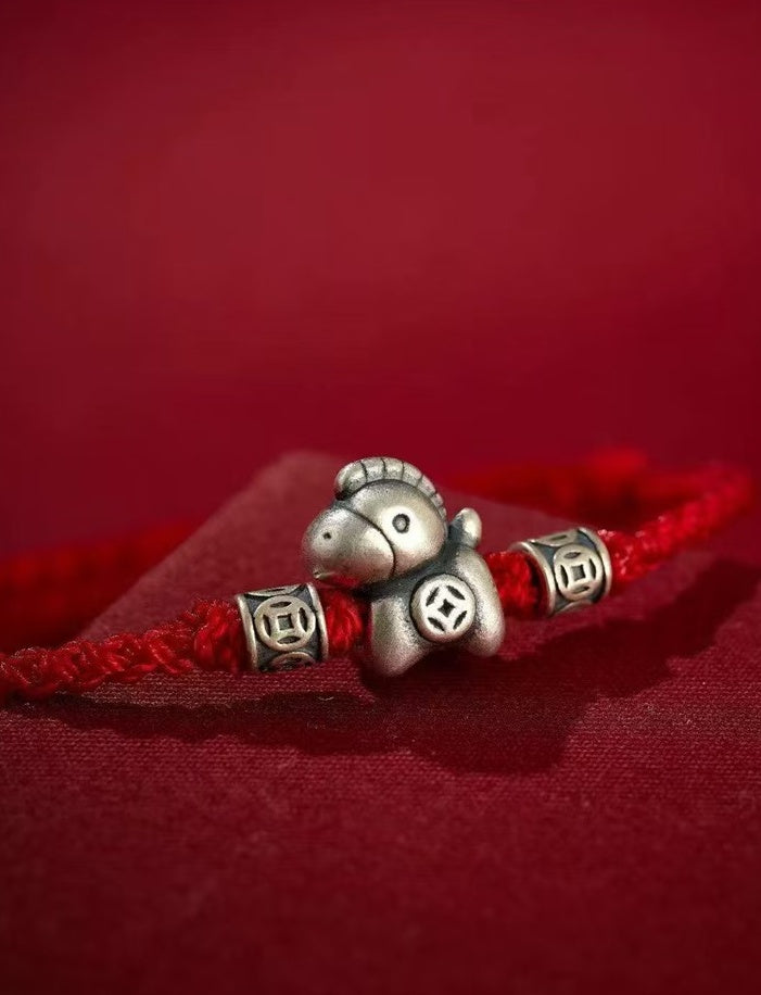 2026 Zodiac Horse Bracelet–Red String “Wealth Arrives Swiftly”